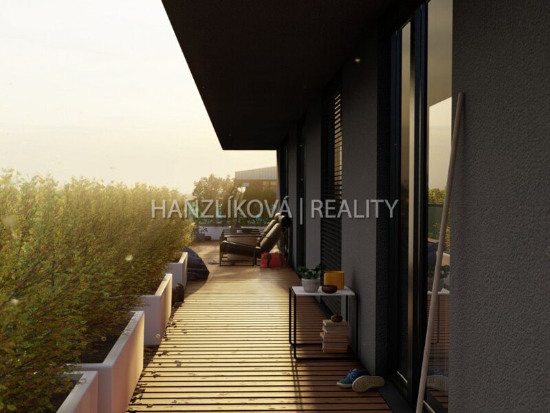 prodej bytu 3+kk s terasou a zahradou - 170 m2, byt A.1.2, terasy Branišovská, České Budějovice