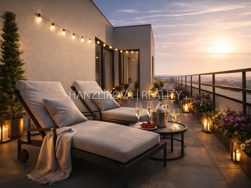 Rodinné bydlení bez starostí o dům,6+kk, 152 m², velká terasa, byt 4B, sekce B, BYTY CENTRUM ROŽNOV