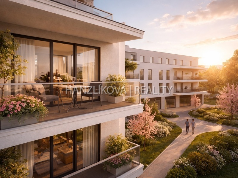 Rodinné bydlení bez starostí o dům,6+kk, 152 m², velká terasa, byt 4A, sekce A, BYTY CENTRUM ROŽNOV