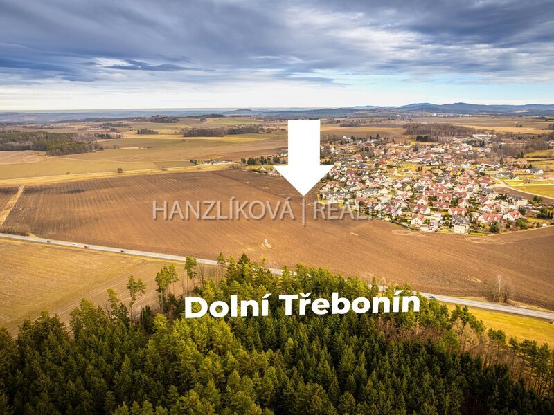 prodej stavebního pozemku - bytové domy nebo dům s pečovatelskou službou, 2948 m2, Dolní Třebonín