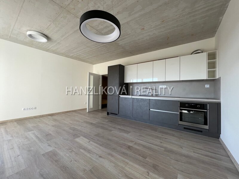 pronájem prostorného, částečně zařízeného bytu 1kk s balkonem, sklepem a garážovým stáním, O.Nedbala