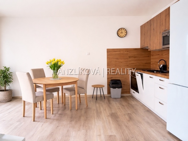 Kompletně zařízený, nový, prostorný byt 1+kk s terasou a garáží (63 m²) – novostavba, O. Nedbala, ČB
